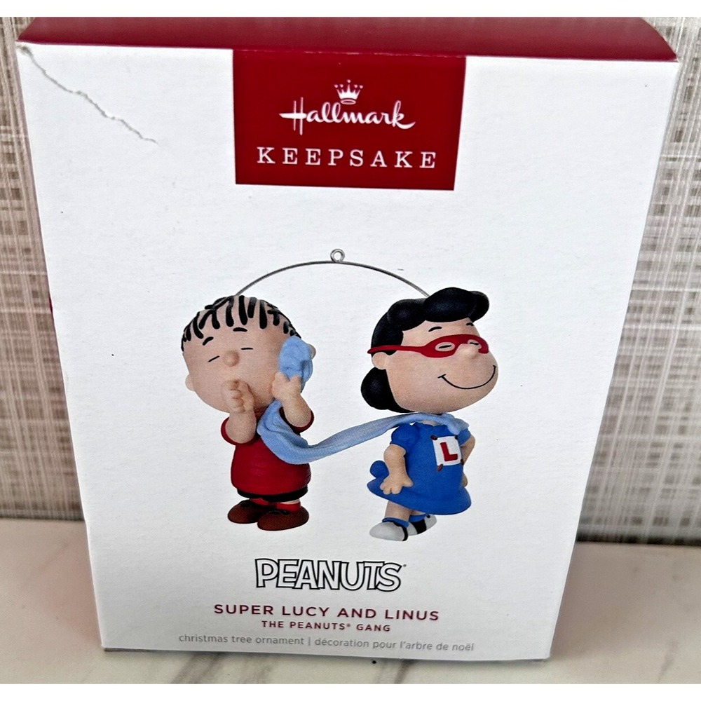 Peanuts Super Lucy & Linus Hallmark Keepsake Christmas Ornament Peanuts Gang BxP